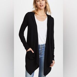 Splendid Thermal Hooded Wrap Cardigan